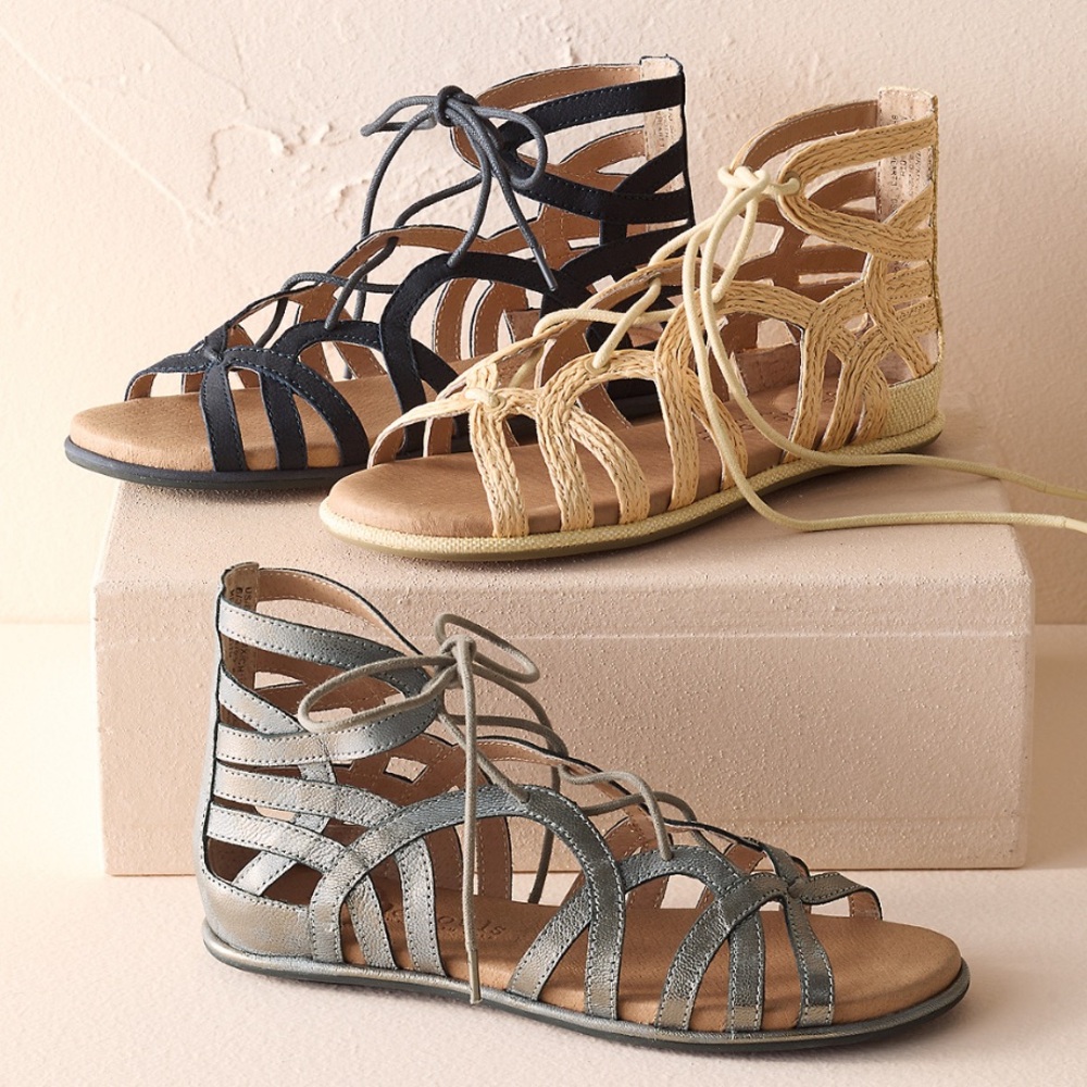 Garnet Hill - Gentle Souls Breaking My Heart Gladiator Sandals- Sz. 10 - New